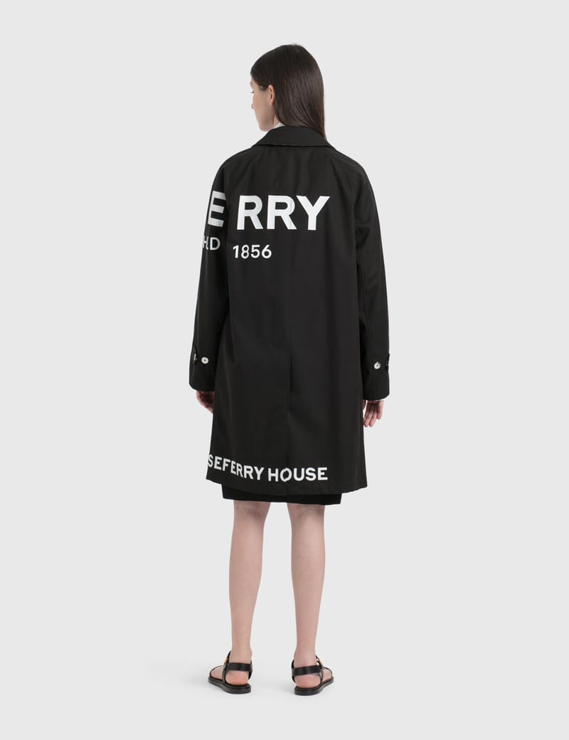 ジャケット・アウター BURBERRY LONDON Horseferry Car Coat Burberry - Horseferry Print Cotton Gabardine Car Coat | HBX