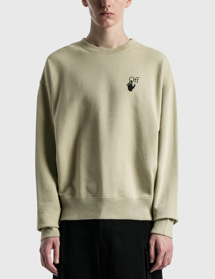 Off-White Yellow Arrows Mascot-Print Sweatshirt