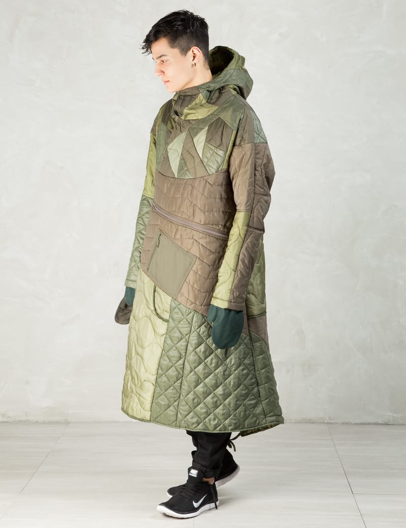 Maharishi - Olive Quilted Tri Border Parka | HBX - Globally