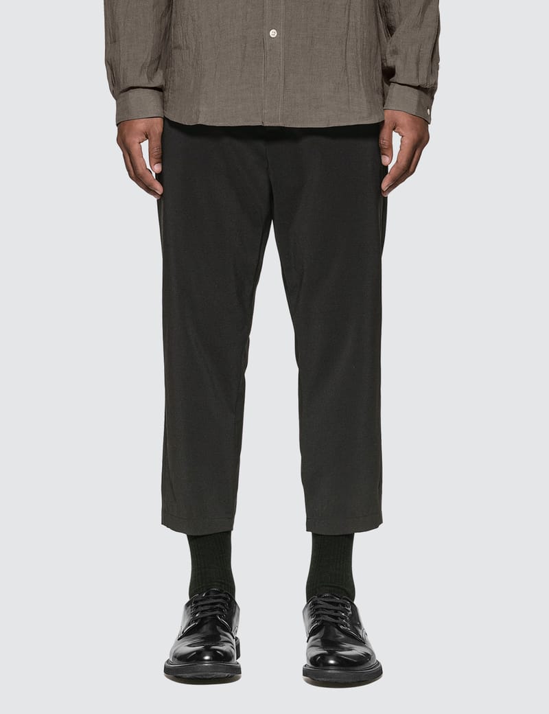 SOPHNET. - Wide Cropped Tapered Stretch Pants | HBX - Globally