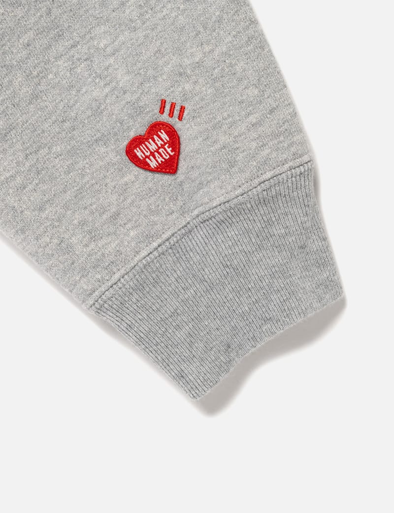 Human Made Heavyweight Sweatshirt - Gray heavyweight crewneck with
