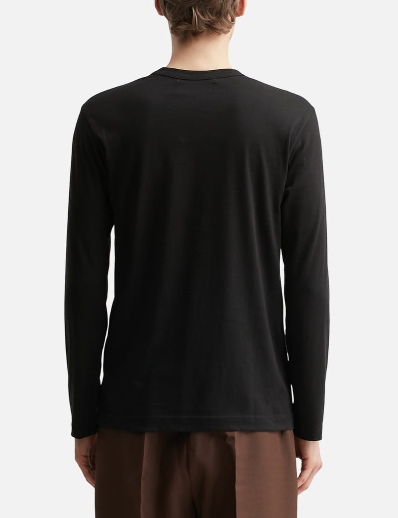 CDG Shirt - Front Logo Long Sleeve T-shirt | HBX - Globally