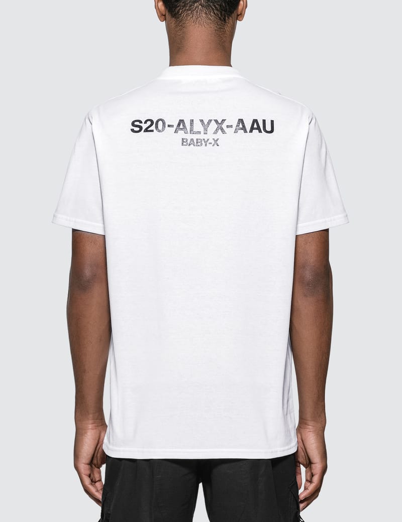 1017 ALYX 9SM★INVERTIVE LOGO SHORT SLEEVE T SHIRT★WHITE 1017 Alyx 9sm White T-shirt L Size DESIGNER ITEM Never Worn
