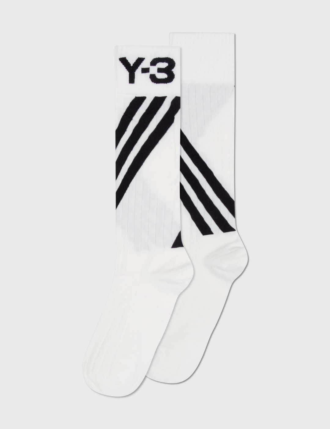 Y-3 Unisex Stripe Socks White main image 1