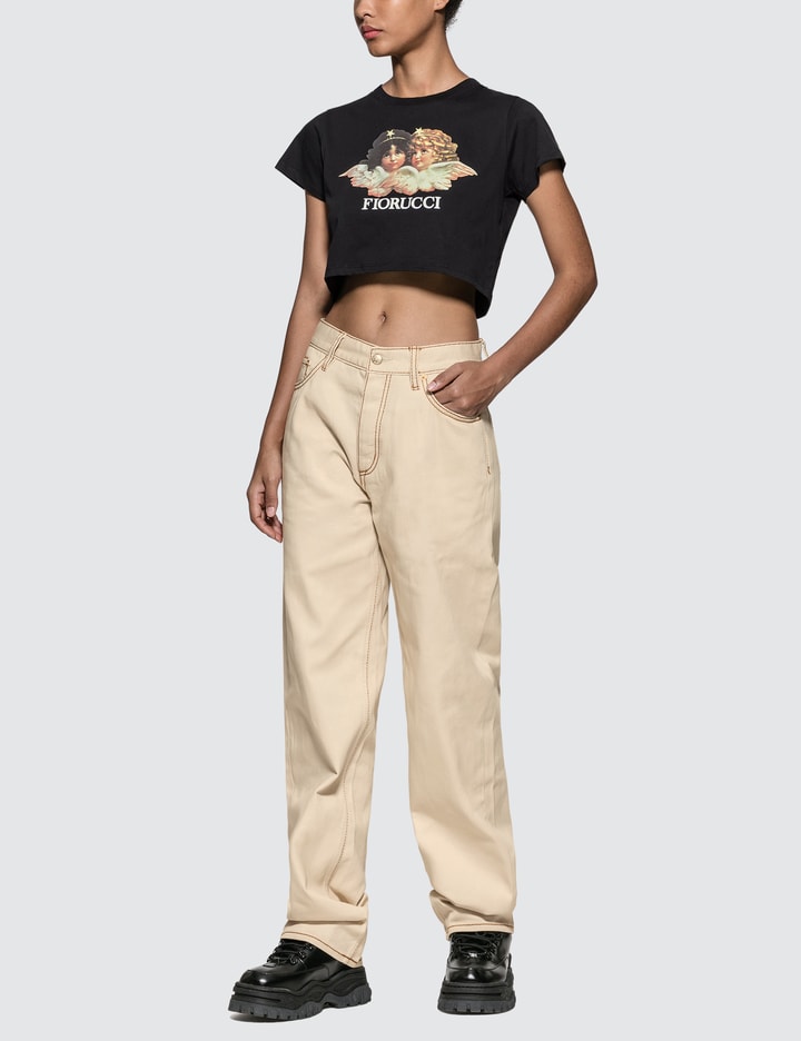 Fiorucci - Vintage Angels Cropped T-shirt | HBX - Globally Curated ...