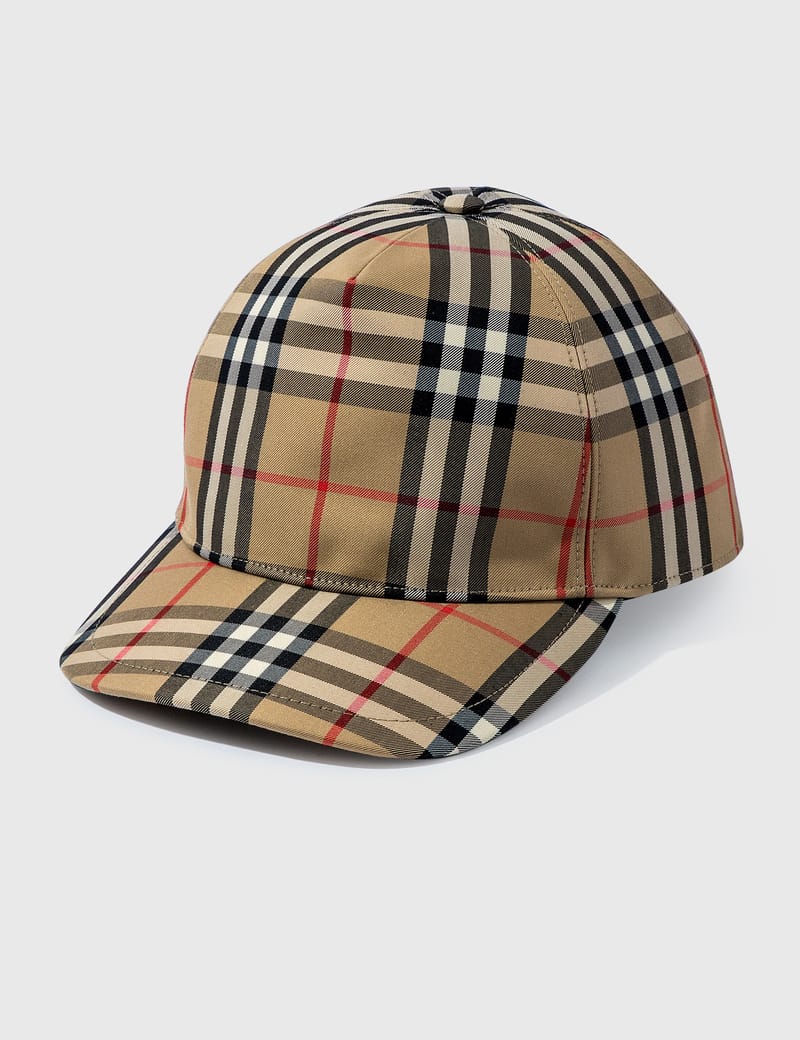 Burberry - Logo Appliqué Vintage Check Baseball Cap | HBX