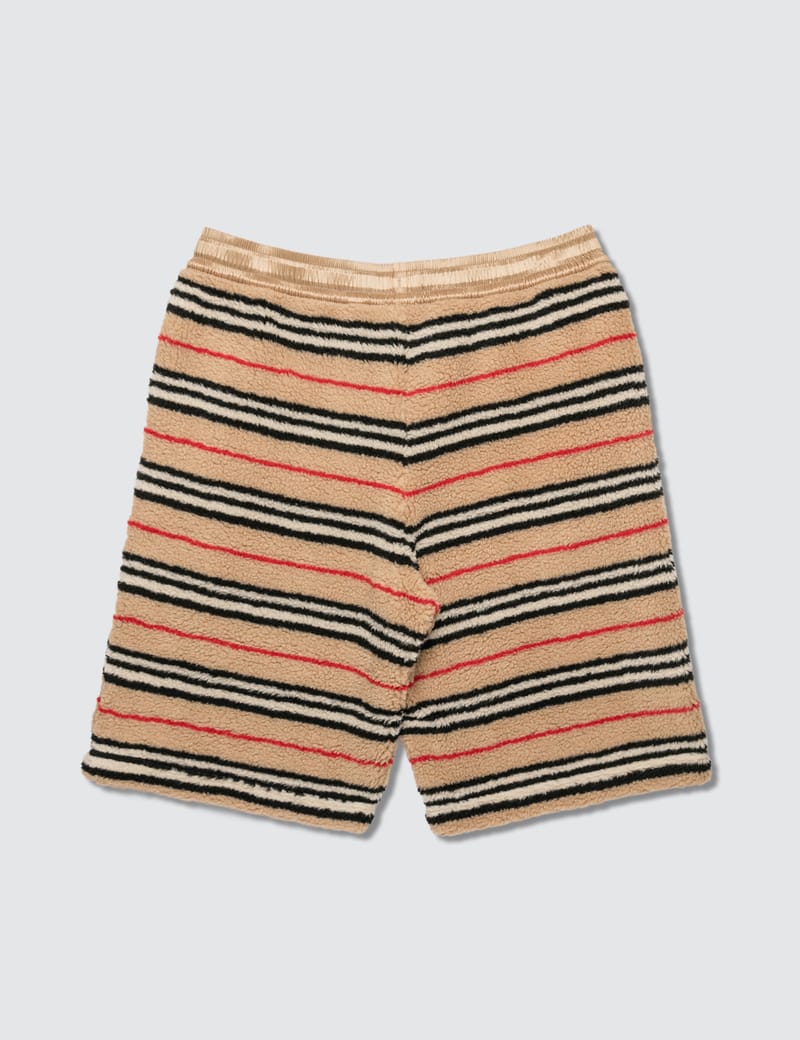 Burberry - Icon Stripe Fleece Drawcord Shorts | HBX - Globally