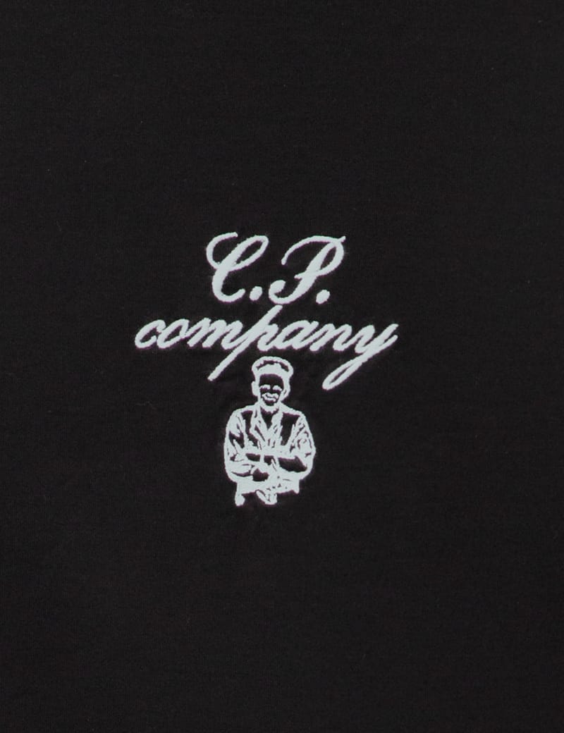 CP COMPANY｜ (30/2 Mercerized Jersey Twisted Typographic 30/2 Mercerized Jersey Twisted Typographic Logo T-Shirt