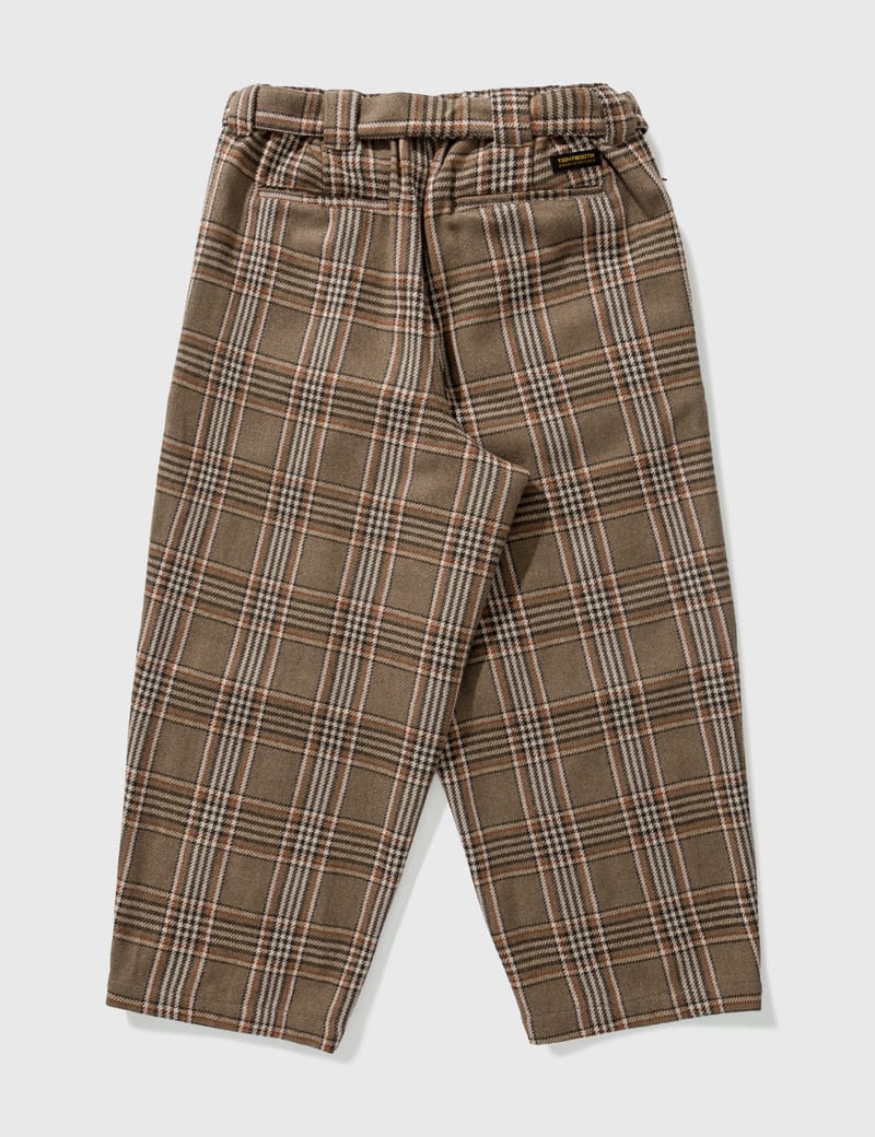 TIGHTBOOTH - Plaid Flannel Baggy Slacks | HBX - Globally Curated