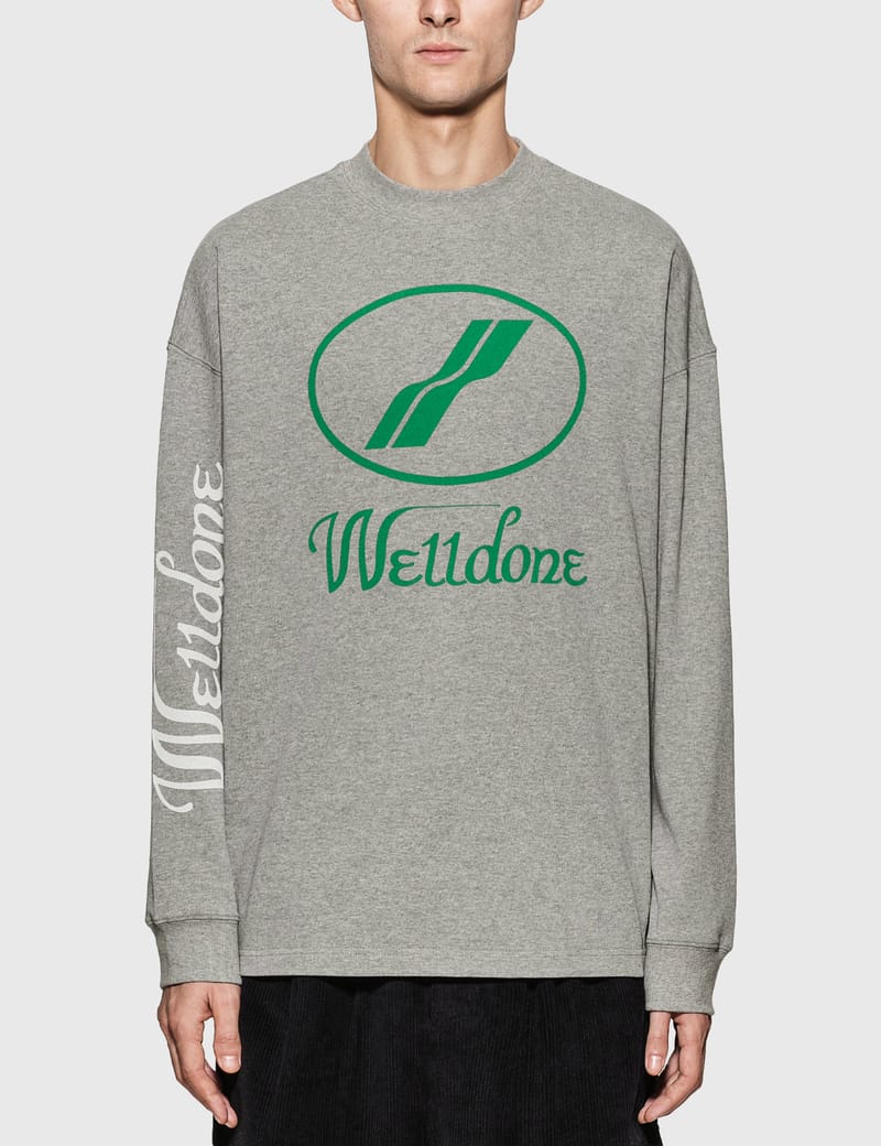 We11done - We11done Logo Long Sleeve T-Shirt | HBX - Globally