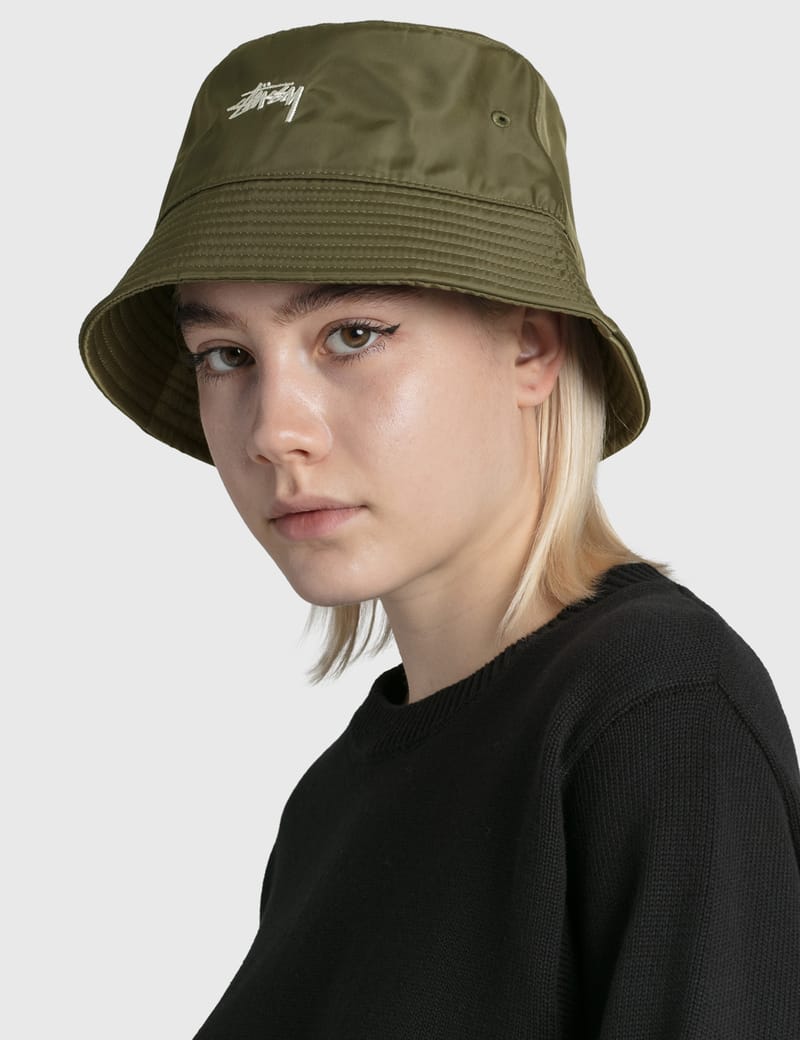 Stussy ナイロンバケットハット オリーブ L/XL