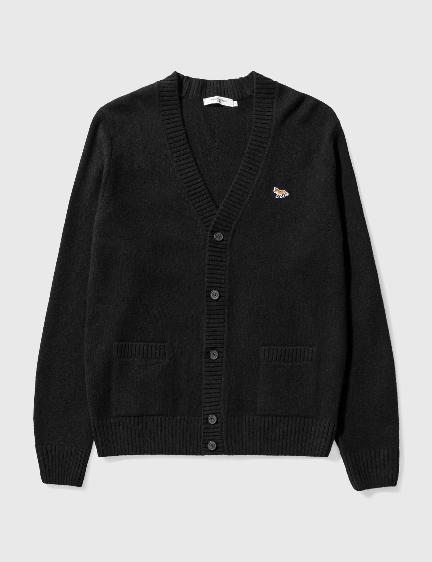 Maison Kitsune - Baby Fox Patch Cosy Cardigan | HBX - Globally Curated  Fashion and Lifestyle by Hypebeast