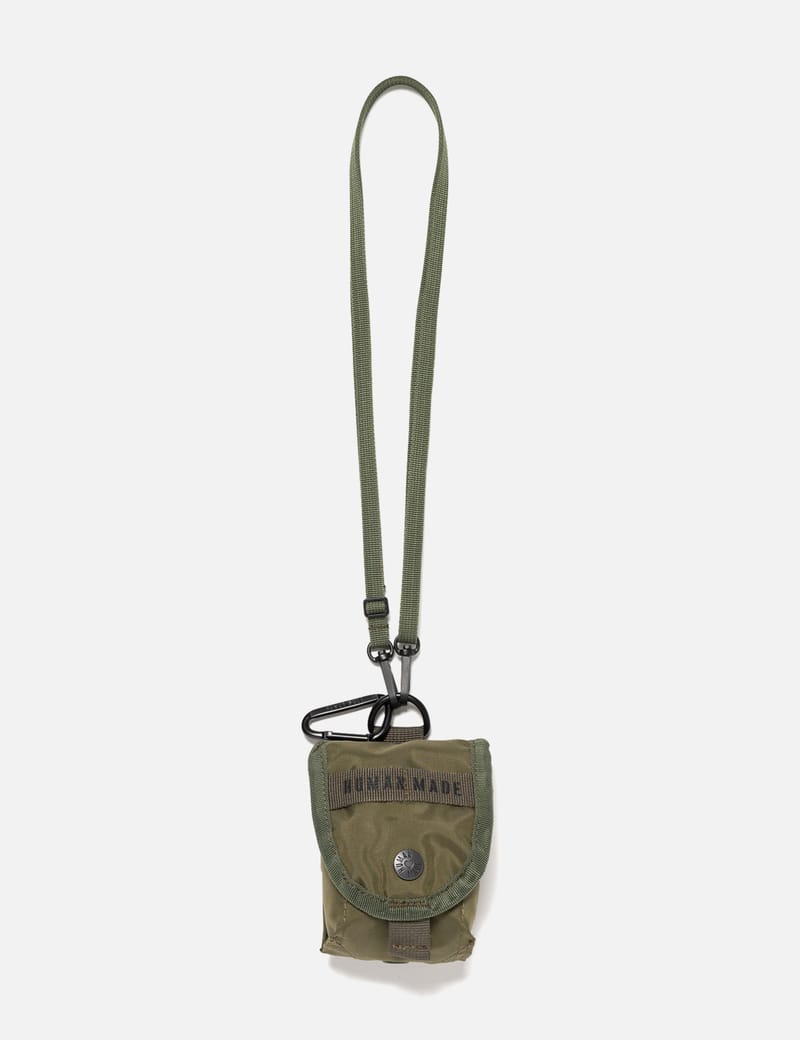 Human Made PVC Pouch - Clear zip pouch with strap and graphic logo
