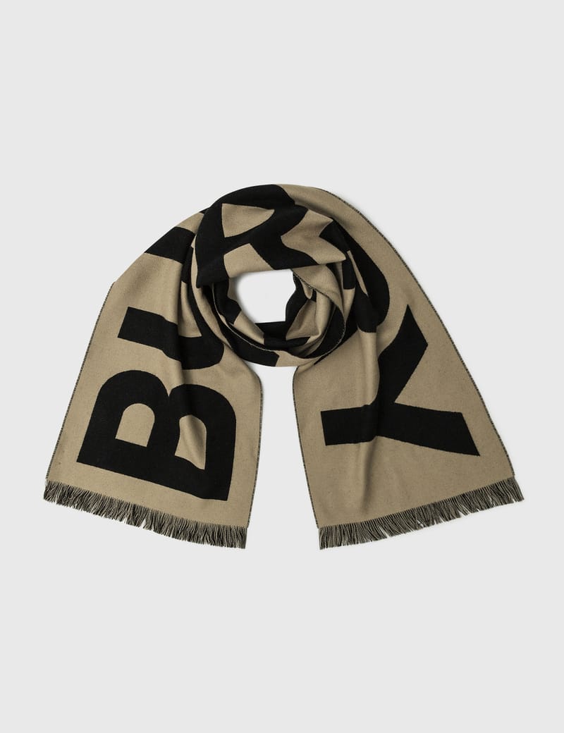 Burberry - ロゴ ウール ジャカード スカーフ | HBX - ハイプビースト