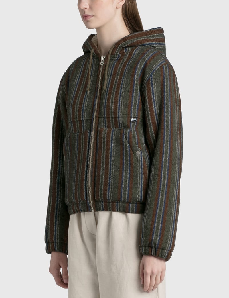 Stüssy - Wool Stripe Work Jacket | HBX - Globally Curated Fashion