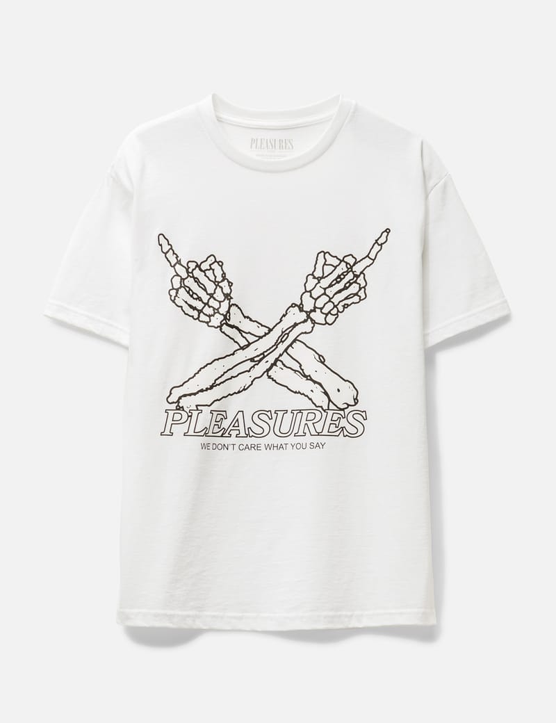 Pleasures - DON'T CARE T-SHIRT | HBX - Globally Curated Fashion