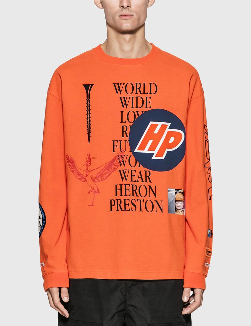 HERON PRESTON® - Reg Collage Long Sleeve T-Shirt | HBX -  ハイプビースト(Hypebeast)が厳選したグローバルファッション&ライフスタイル