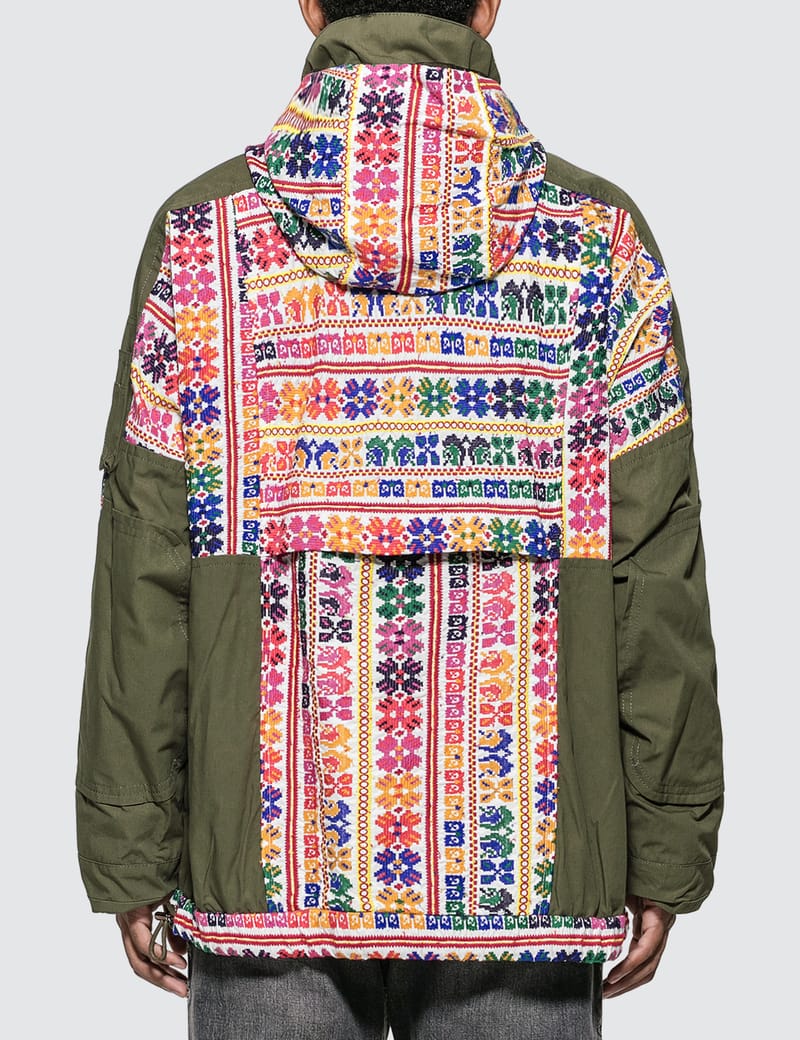 Sacai - Floral Stripe Jacquard Blouson Jacket | HBX - Globally