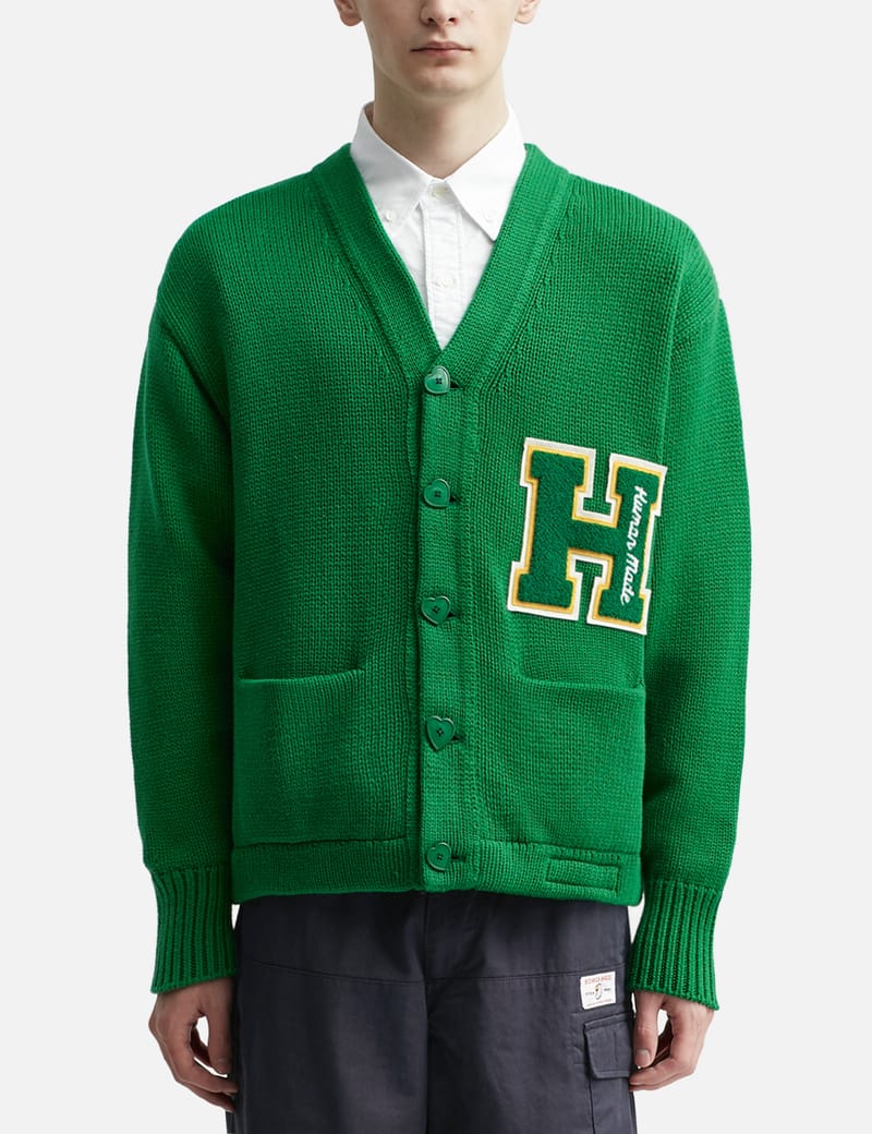 HUMAN MADE Low Gauge Knit Cardigan Greenよろしくお願いいたします