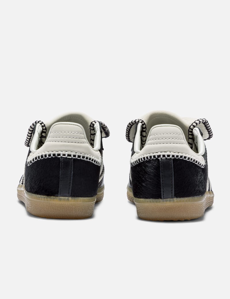 【adidas x Wales Bonner】レザー&ポニー ヘア トレーナー アディダス オリジナルス - ウェールズ ボナー サンバ ポニー