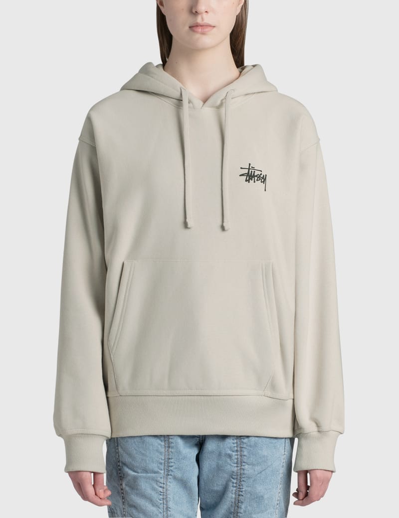 Basic stussy hoodie discount grey