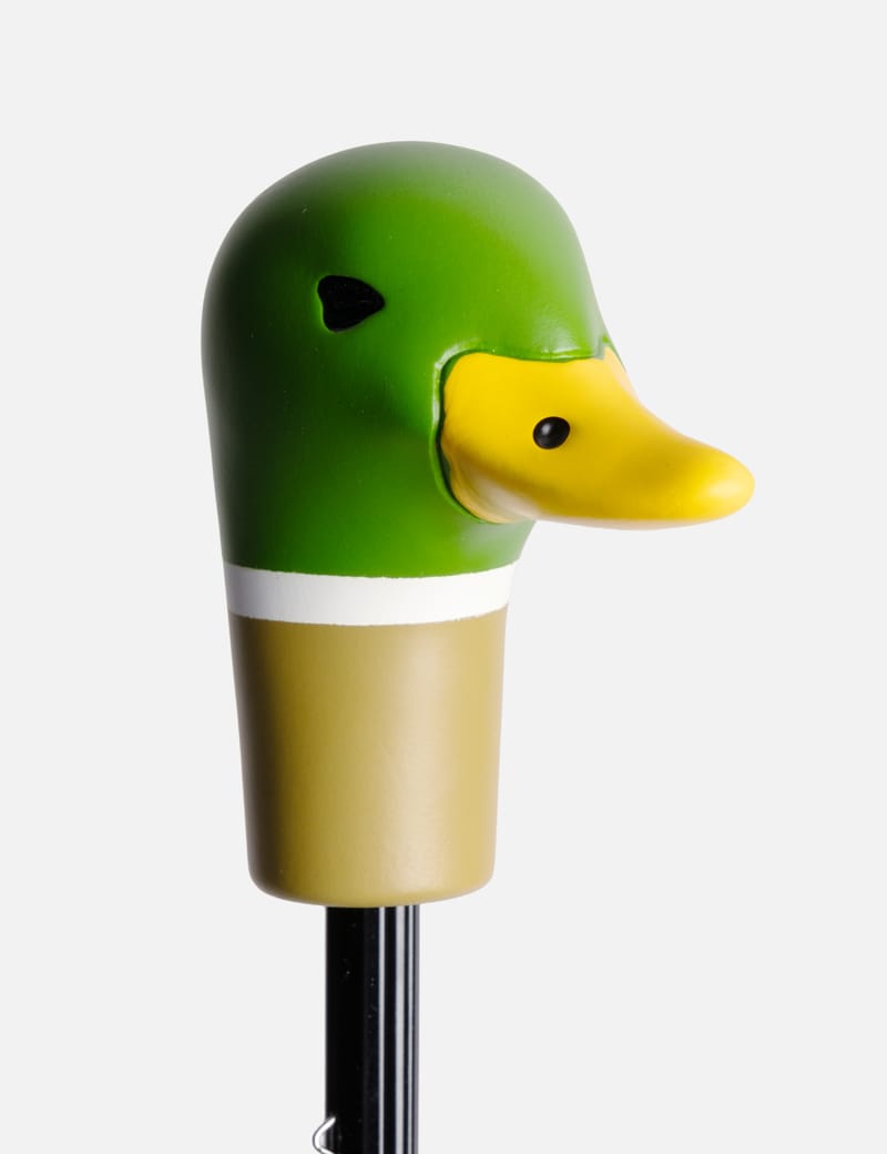 Human Made Duck Compact Umbrella - 黑色木製鴨形把手便攜摺疊雨傘| HBX