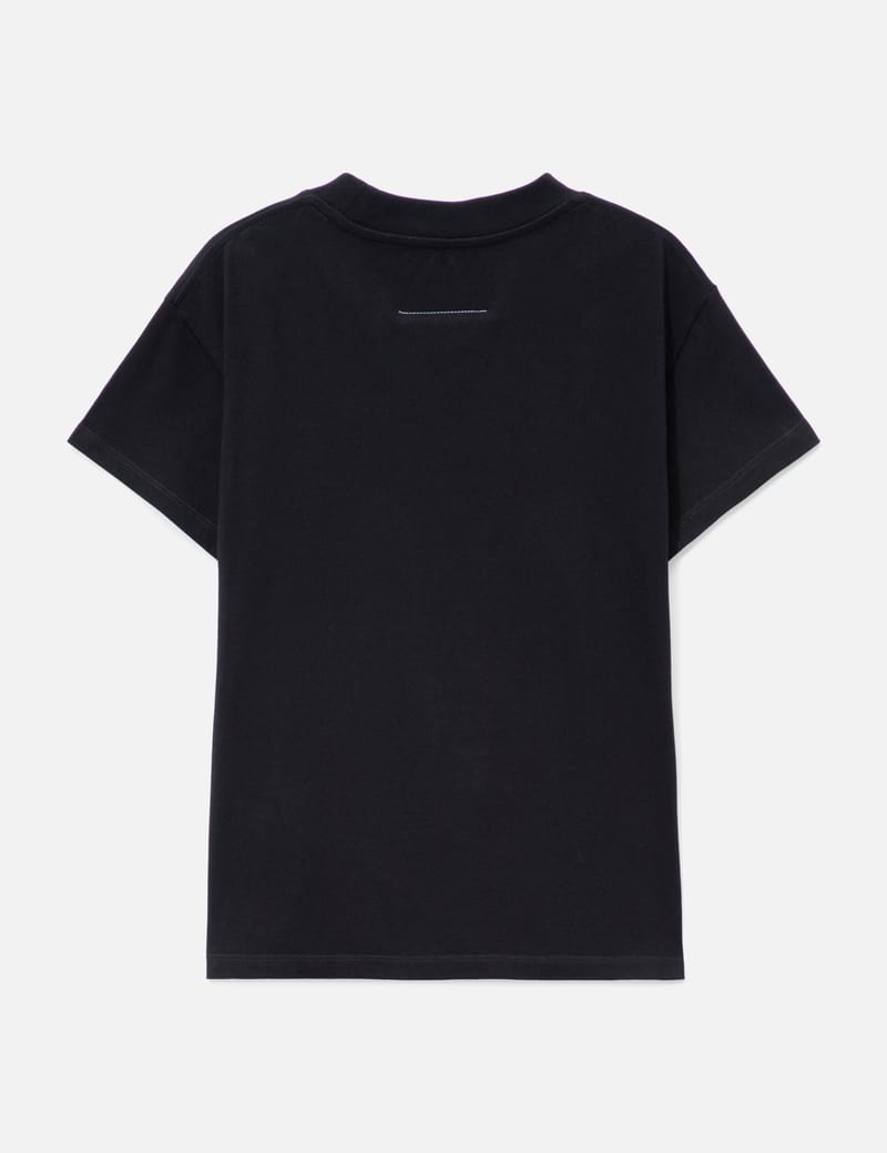 MM6 Maison Margiela　Basic Jersey Cotton MM6 Maison Margiela: Black Cotton Jersey T-shirt | SSENSE