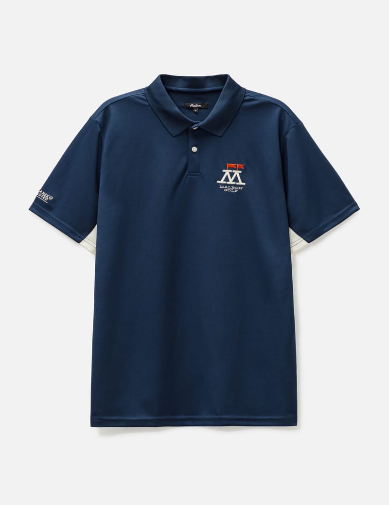 ■Malbon Golf■  on the Range Performance Pique Polo T-S PERFORMANCE PIQUE POLO – Malbon Golf
