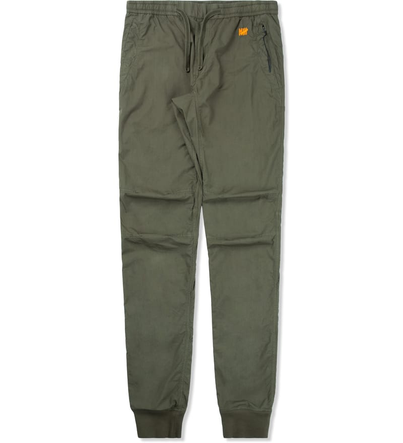 Maharishi - Maharishi x Undefeated Olive Lack Woven Track Pants