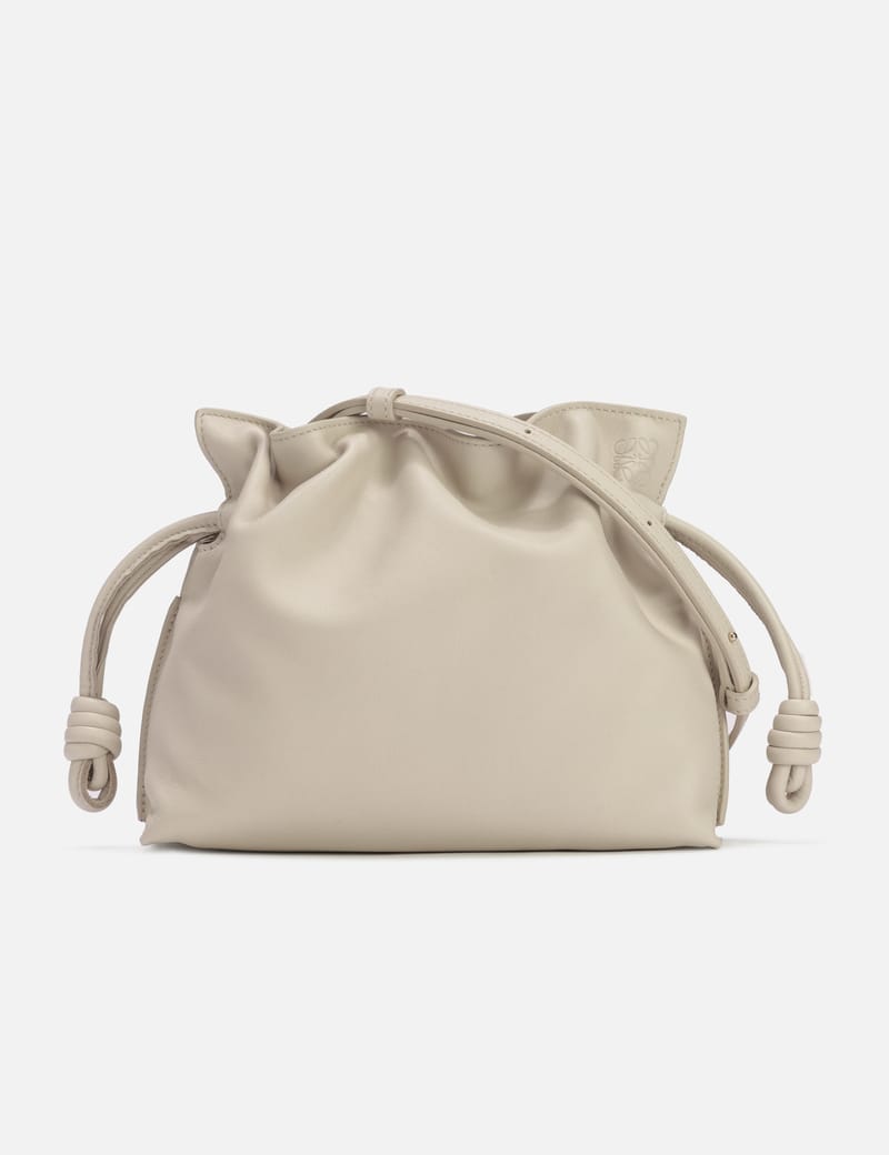 【LOEWE】MINI FLAMENCO CLUTCH Loewe - Mini Flamenco Lime Yellow Leather Knot Clutch