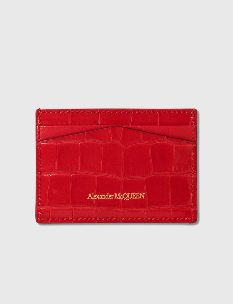 【ALEXANDER McQUEEN】 Skull Card Holder - Red Alexander McQueen - Skull Card Holder | HBX - Globally