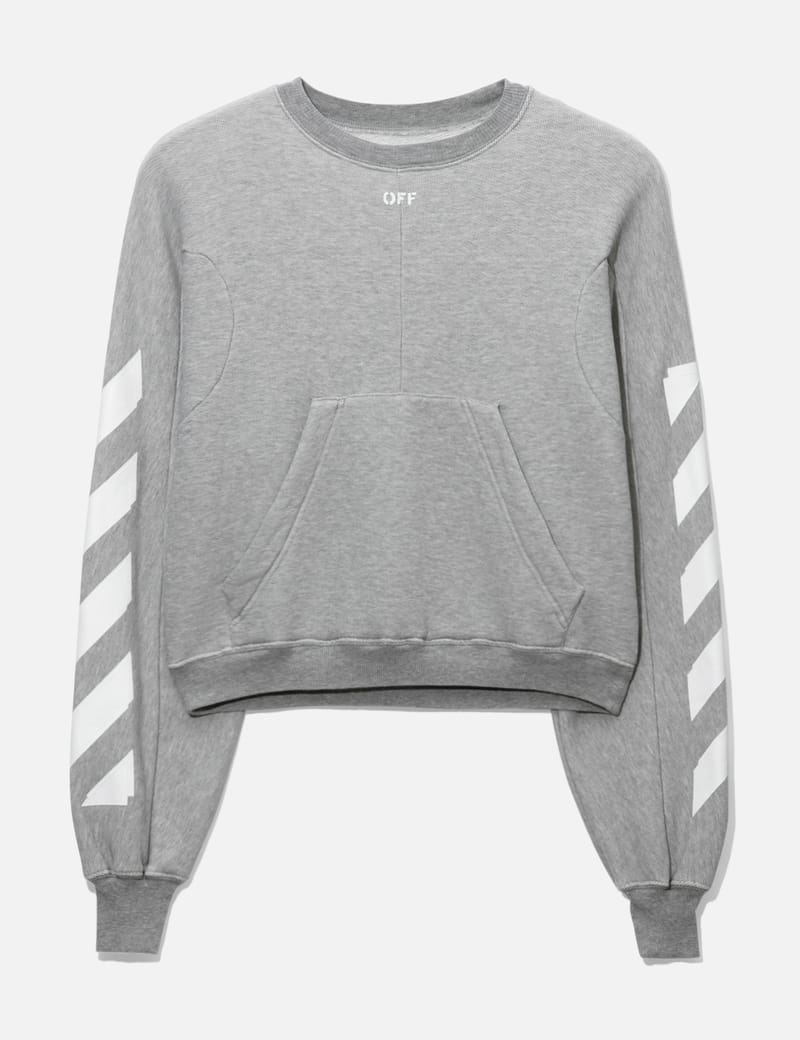 Off white hot sale diagonal crewneck