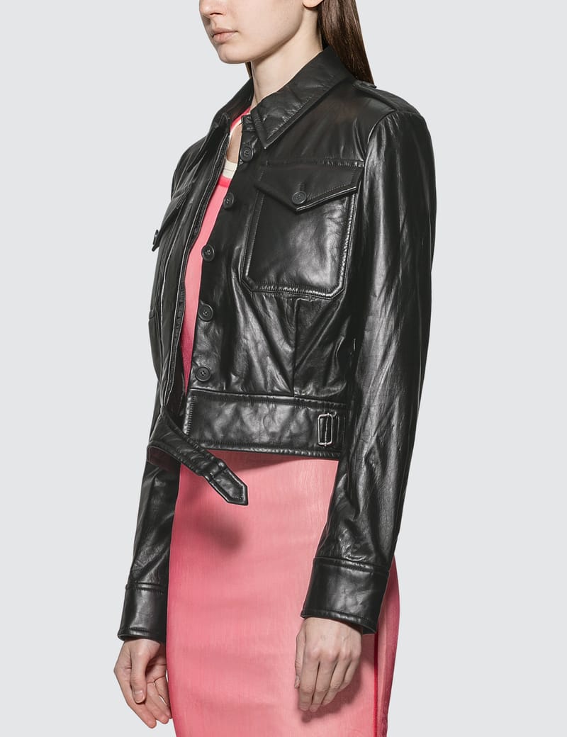 Helmut Lang - Pocket Leather Jacket | HBX - Globally Curated