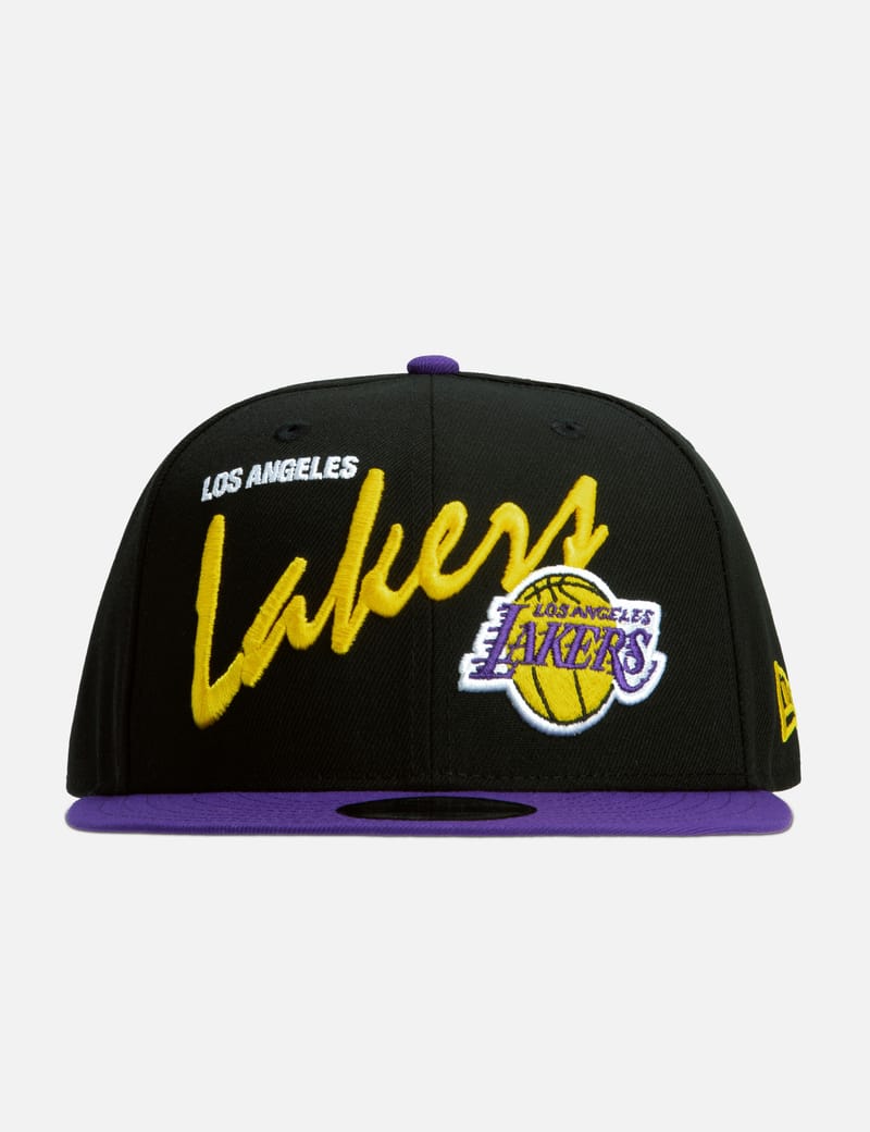 New Era - NBA Vintage Script Los Angeles Lakers 9Fifty Cap | HBX