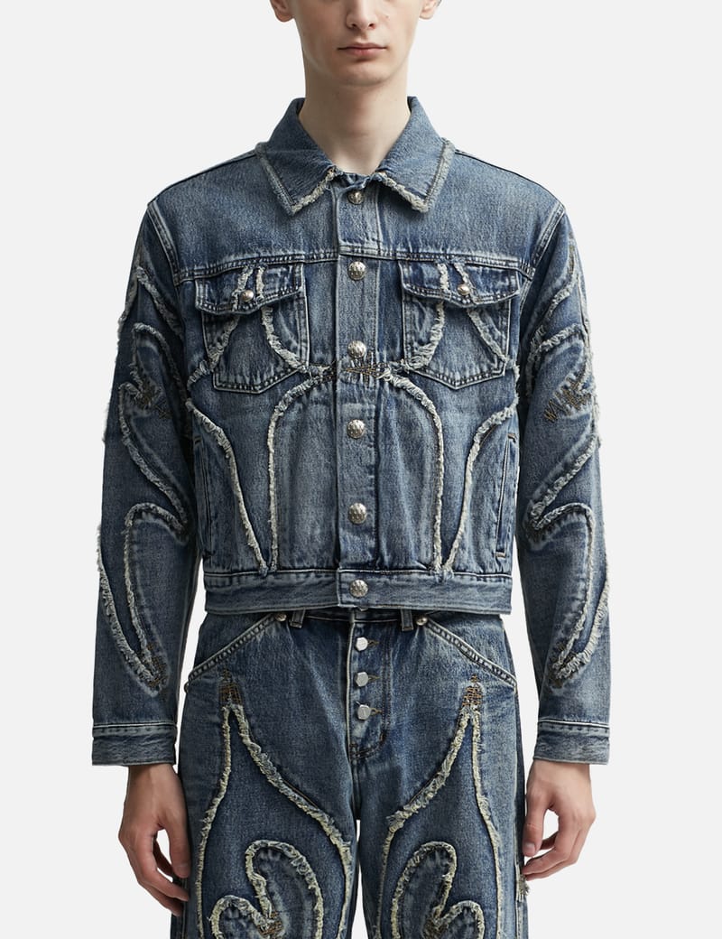 THUG CLUB - Denim Tribal Jacket | HBX - Globally Curated Fashion