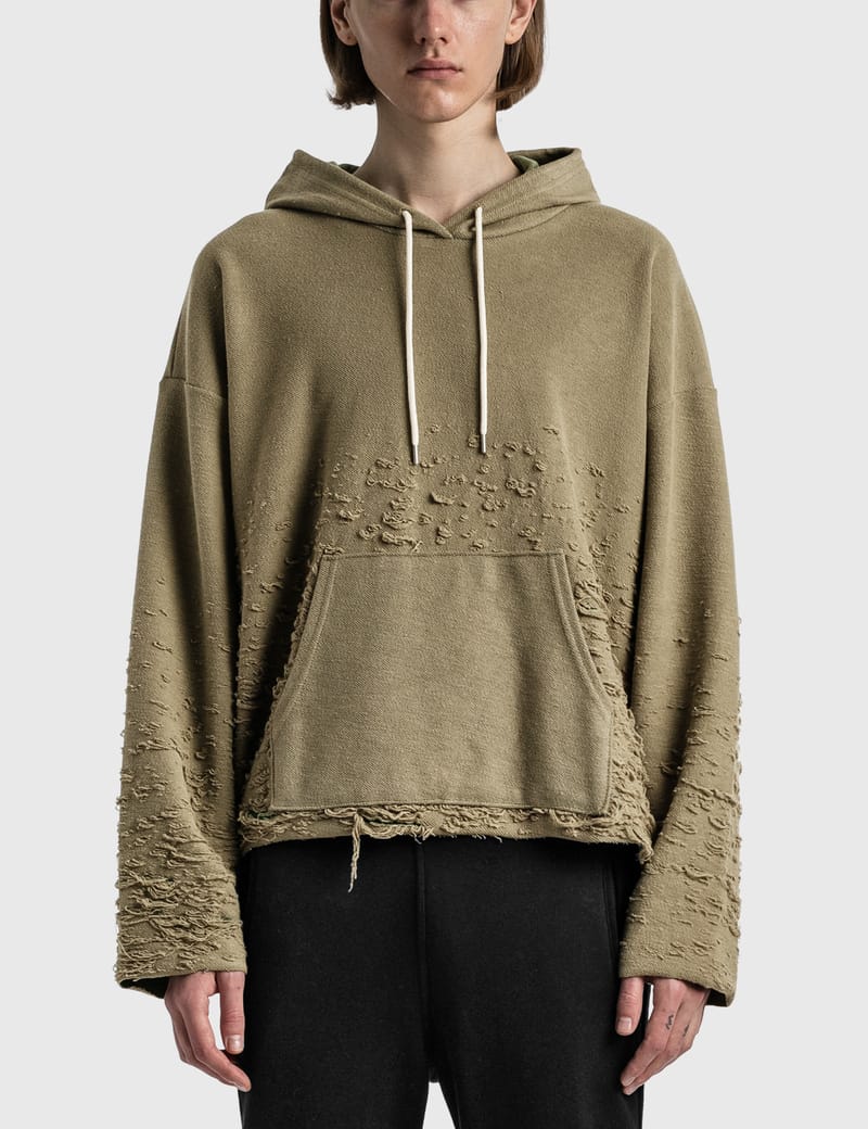 John Elliott - Reverse Burn Out Hoodie | HBX - Globally Curated