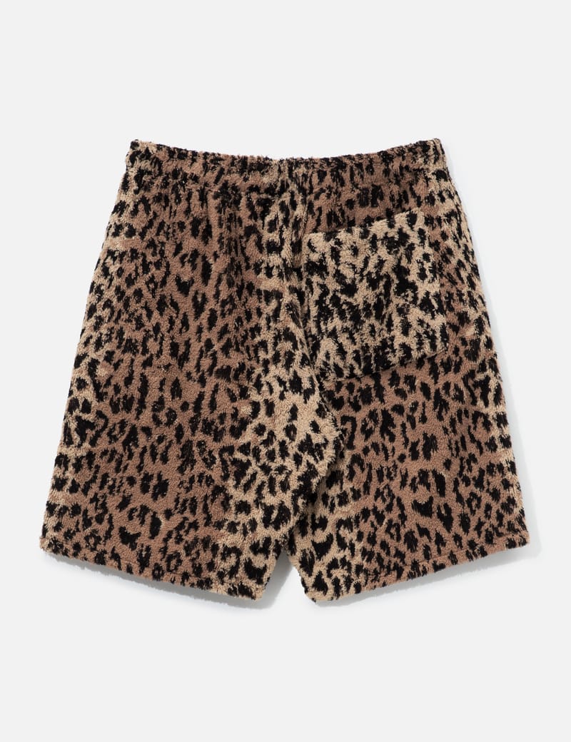 NH X HIPPOPOTAMUS . SHORT PANTS ヒポポタマス NEIGHBORHOOD NH X Hippopotamus . Terry Cloth Short Pants - leopard
