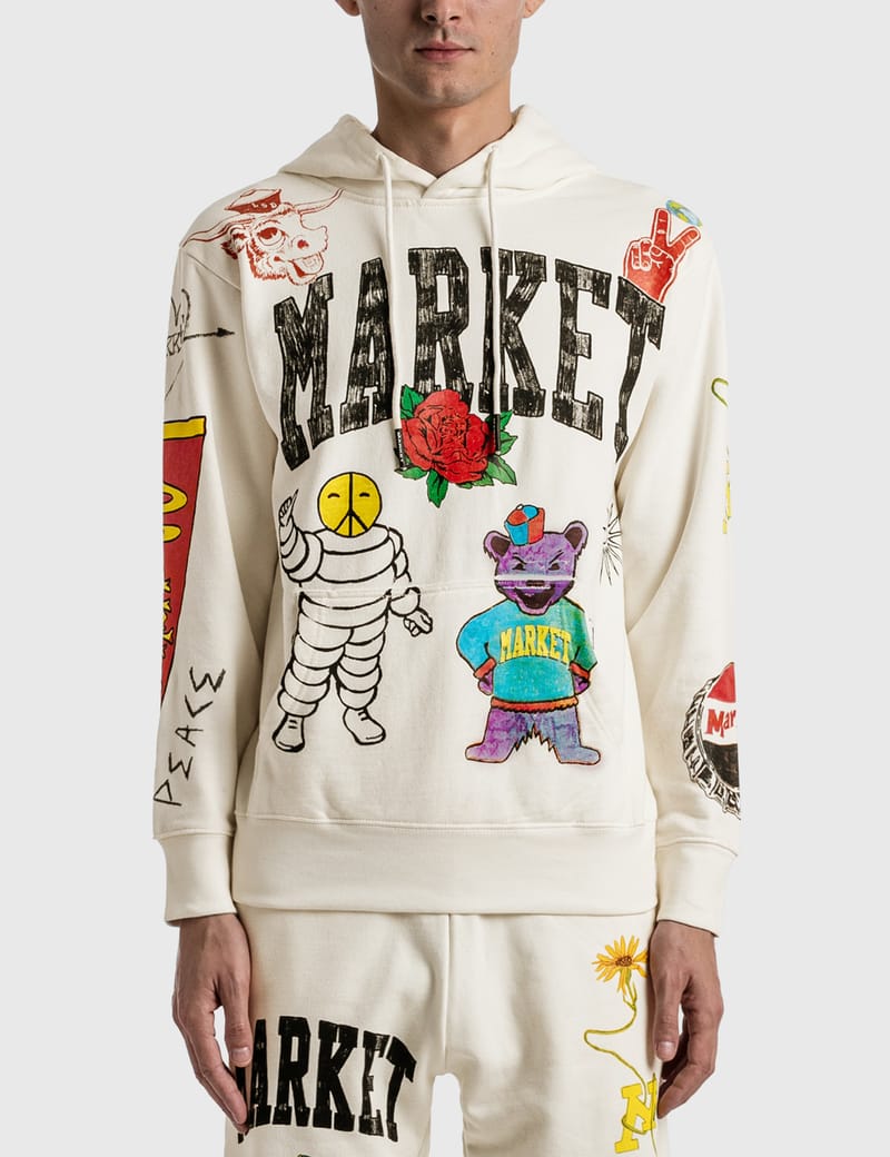 Market - Varsity Hand Drawn Hoodie | HBX - Globally Curated