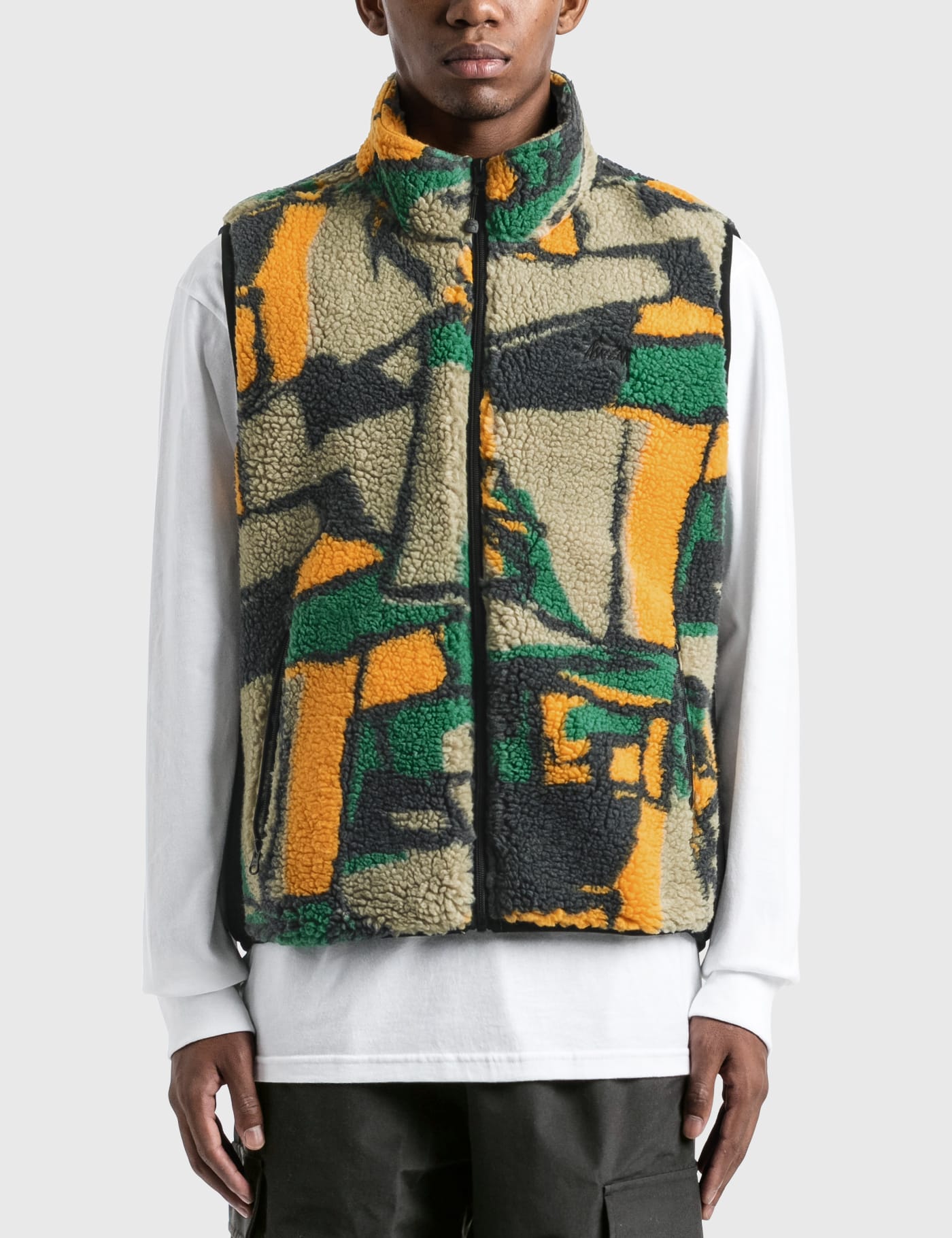 Stüssy - Block Sherpa Vest | HBX - Globally Curated Fashion and 