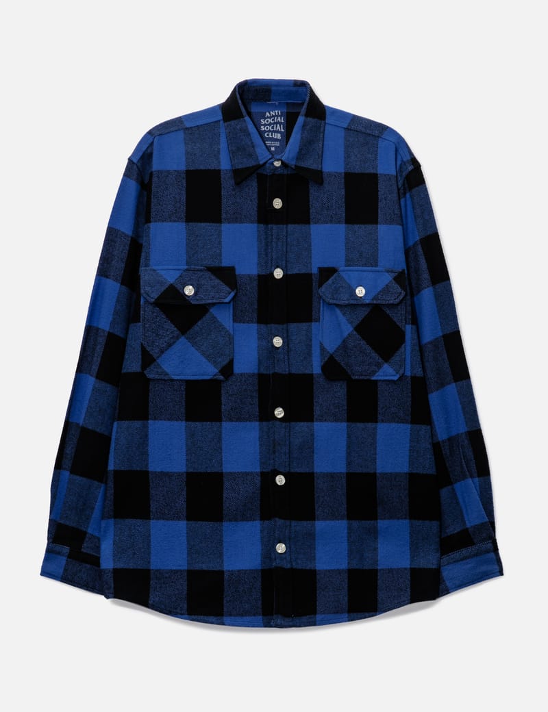 Anti social social club plaid clearance shirt