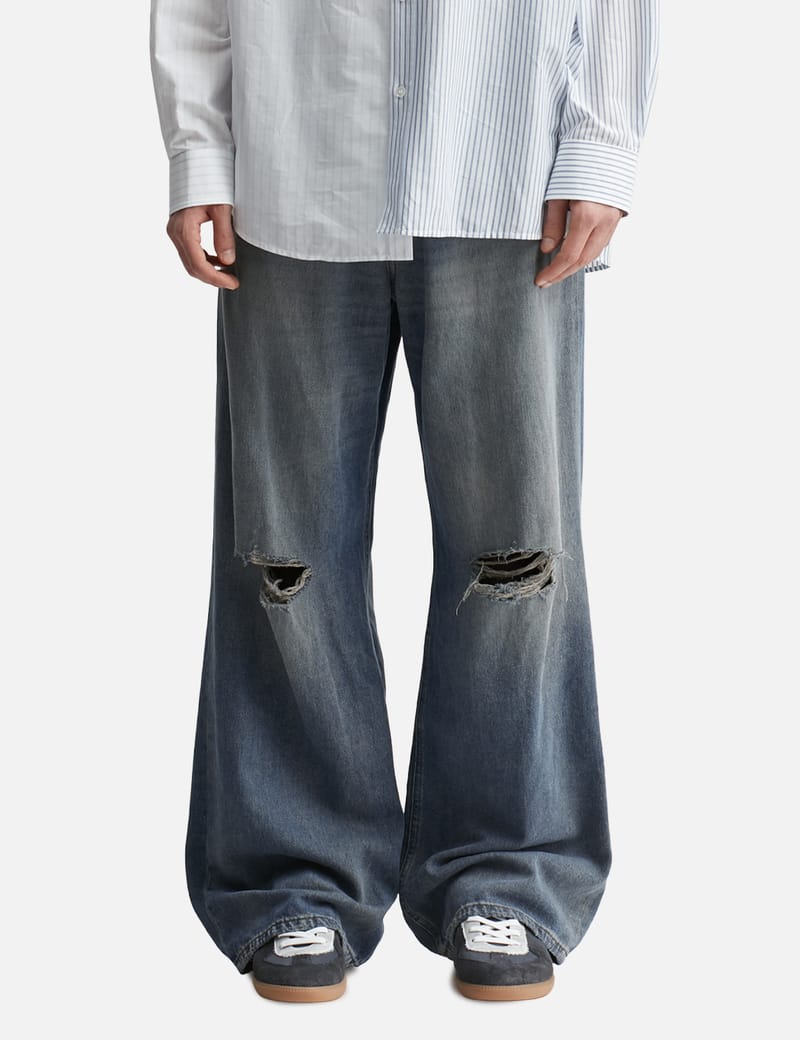 【関税＆送料込み】Mm6 Maison Margiela Ripped Jeans MM6 Maison Margiela Distressed Jeans | Blue | FARFETCH