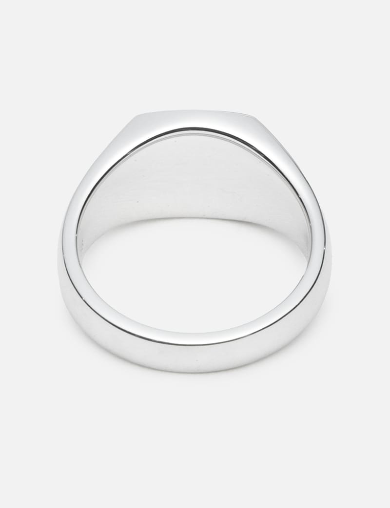 Tom Wood Kay Ring Black Larvikite - リサイクル925スターリング