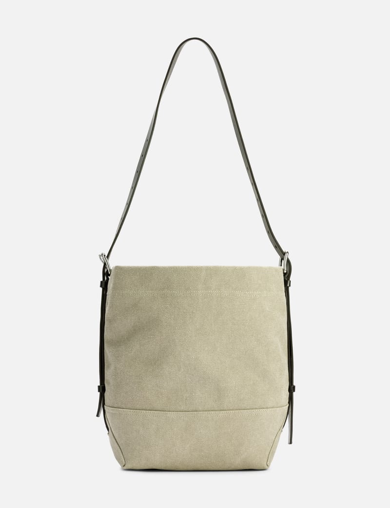 Lemaire Small Belted Tote Bag In Cotton Canvas - Tie-dyed canvas