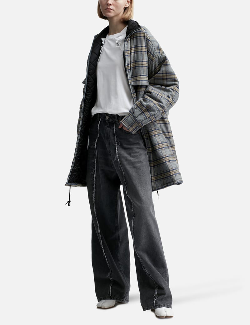 MM6 Maison Margiela - Black Denim Raw Pants | HBX - Globally