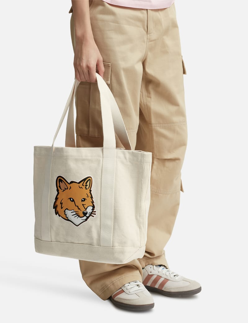 Maison Kitsuné - Fox Head Tote Bag | HBX - Globally Curated