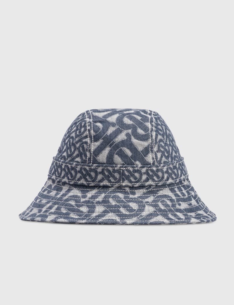 BURBERRY バケットハット MONOGRAM PRINT BUCKET BURBERRY ブラック