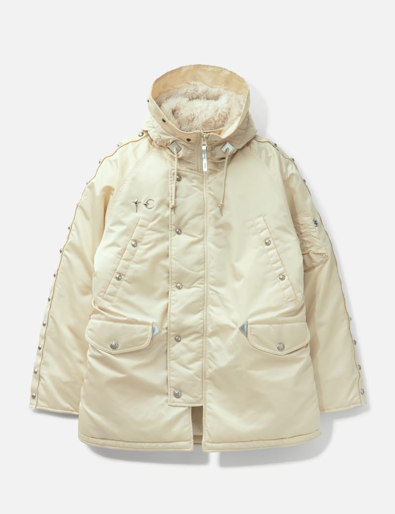 THUG CLUB thug club x Alpha Industries N-3B Parka (Detachable