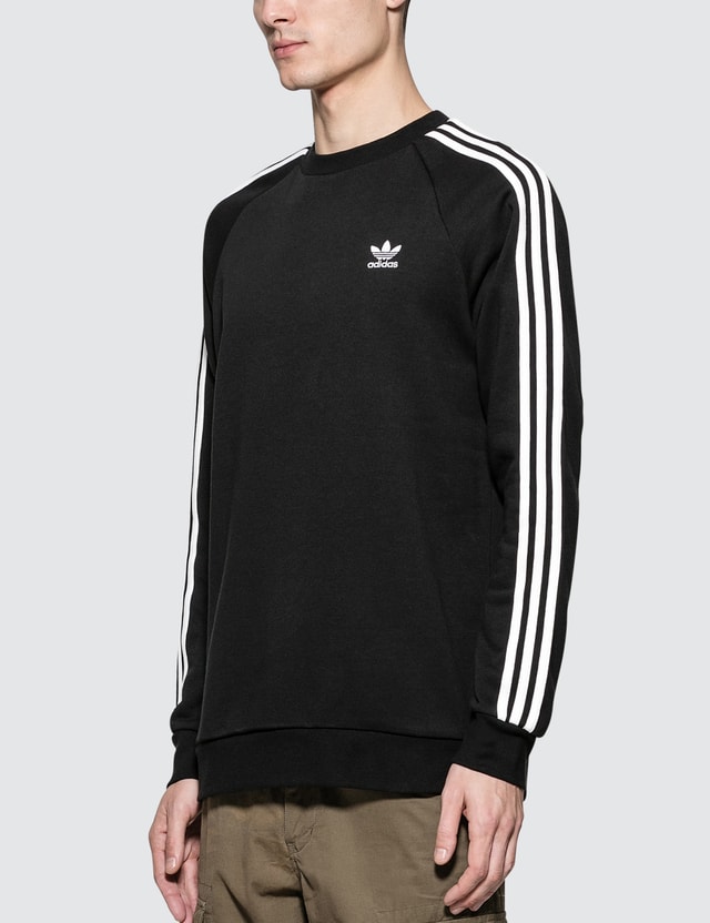 Adidas Originals - 3-Stripes Crewneck Sweatshirt | HBX