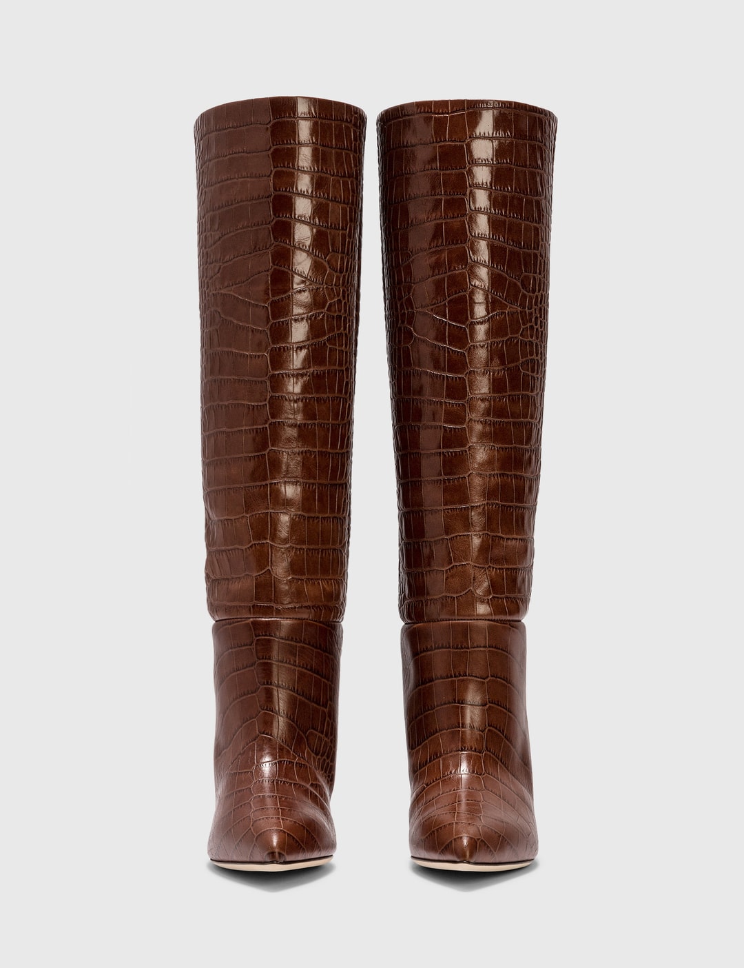 Paris Texas - Embossed Croc Mid Heel Boot | HBX - Globally Curated Fashion and Lifestyle by ...