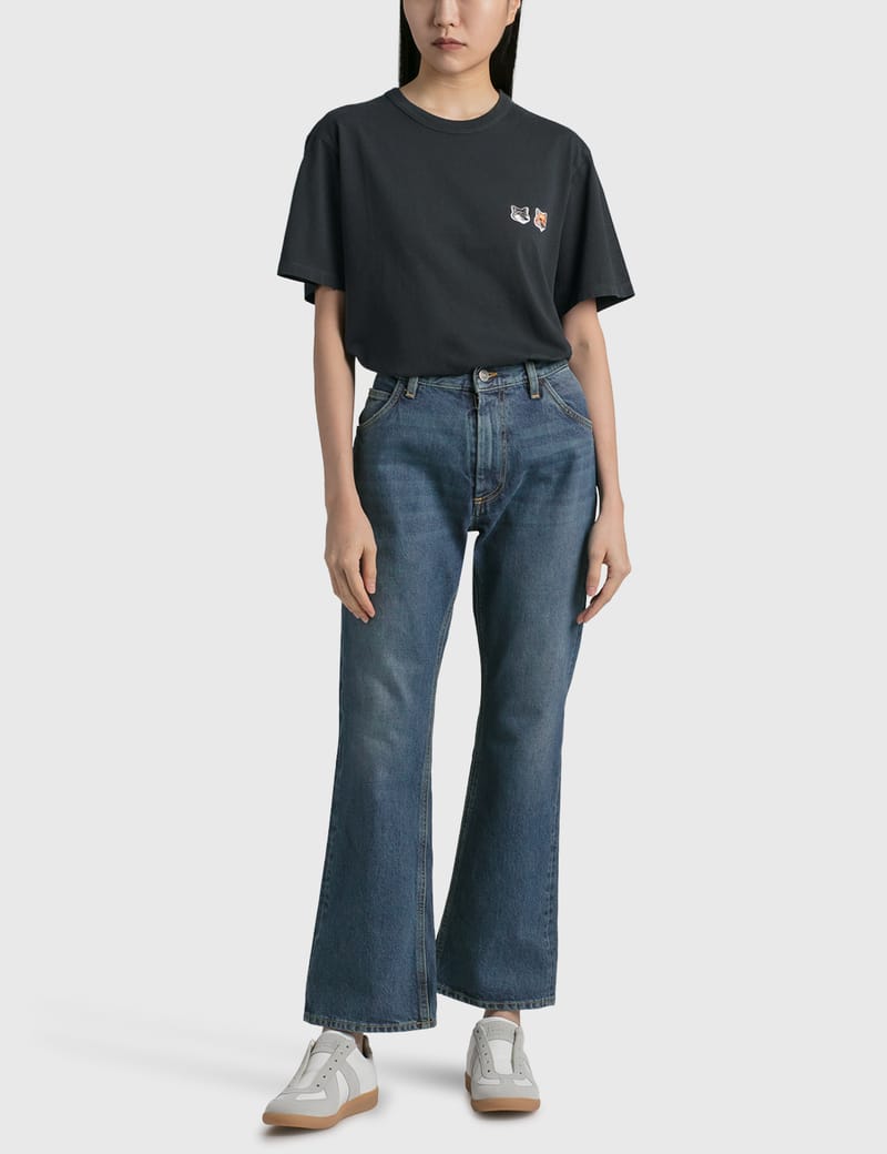 Maison Kitsuné - Double Fox Head Patch Classic T-shirt | HBX